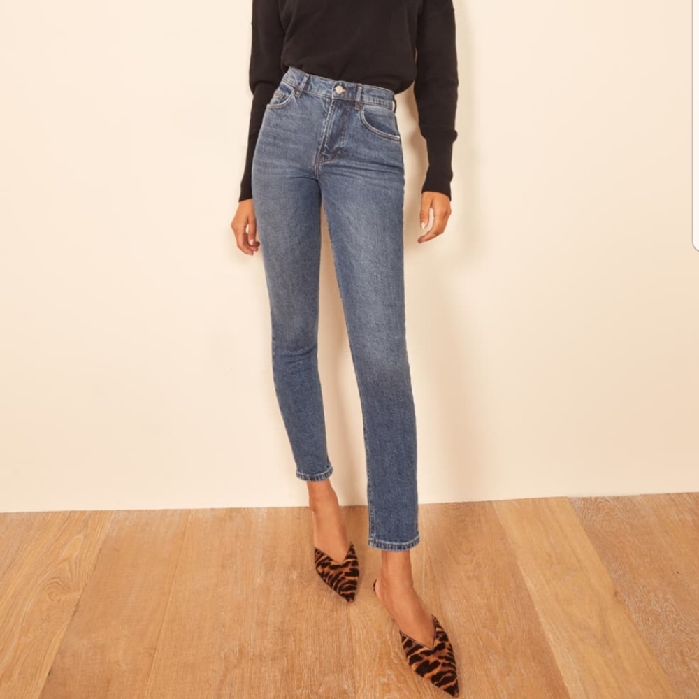 Reformation High and Skinny Crop Jeans